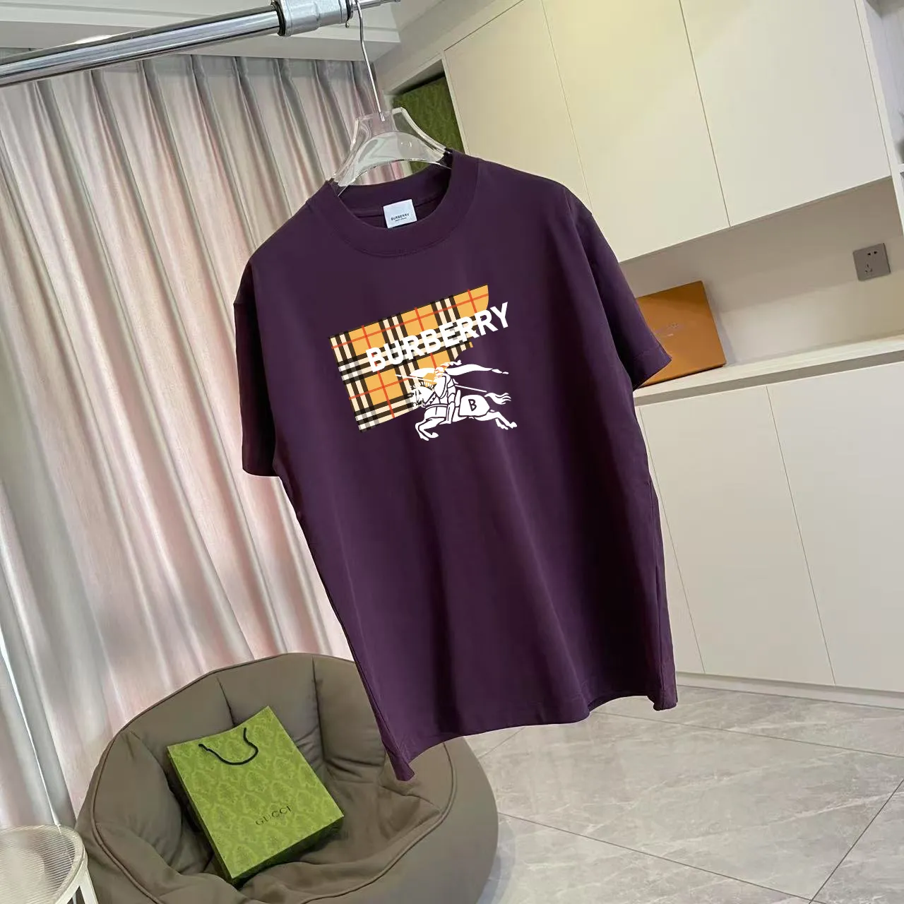 BUR 2026 New Arrival logo 300g t Same Style Size：S M L XL XXL ：Black White Green Purple